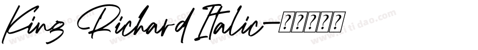 King Richard Italic字体转换